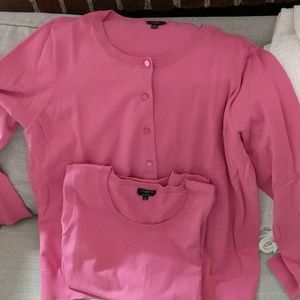 Pink Talbots twinset 1x